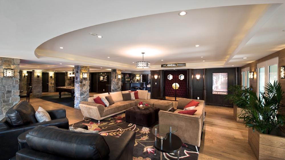 Luxury basement remodel