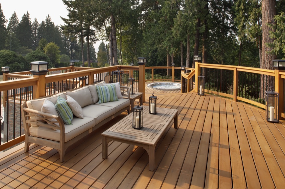 Outdoor living space detail